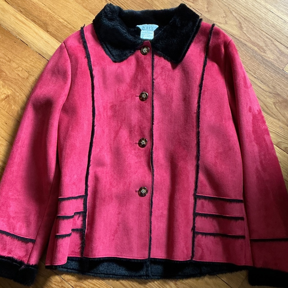 KEREN hart Red and Black Jacket - Size L